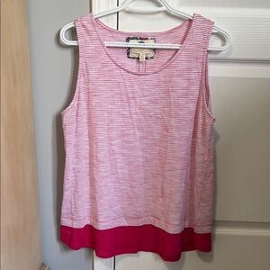 Cupio Pink Boxy Tank Top Sleeveless